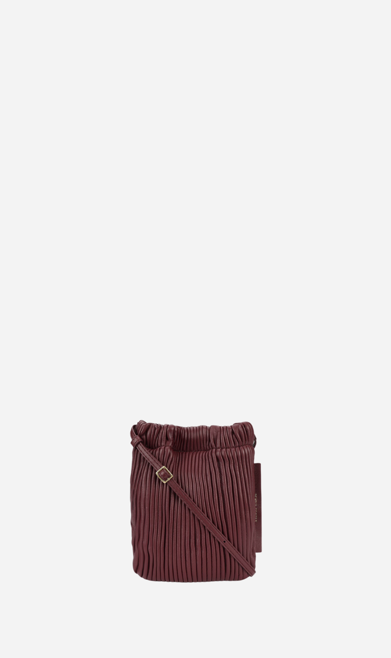Deadly Ponies | Mr Cinch Pouch - Claret Pleated