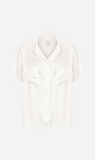 Kat The Label | Gracie Short Sleeve Shirt - Ivory