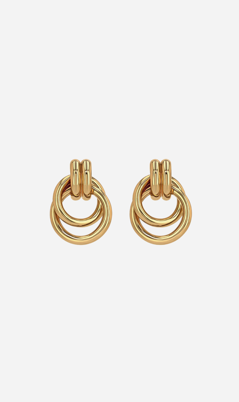 Anine Bing | Double Knot Earrings - Gold