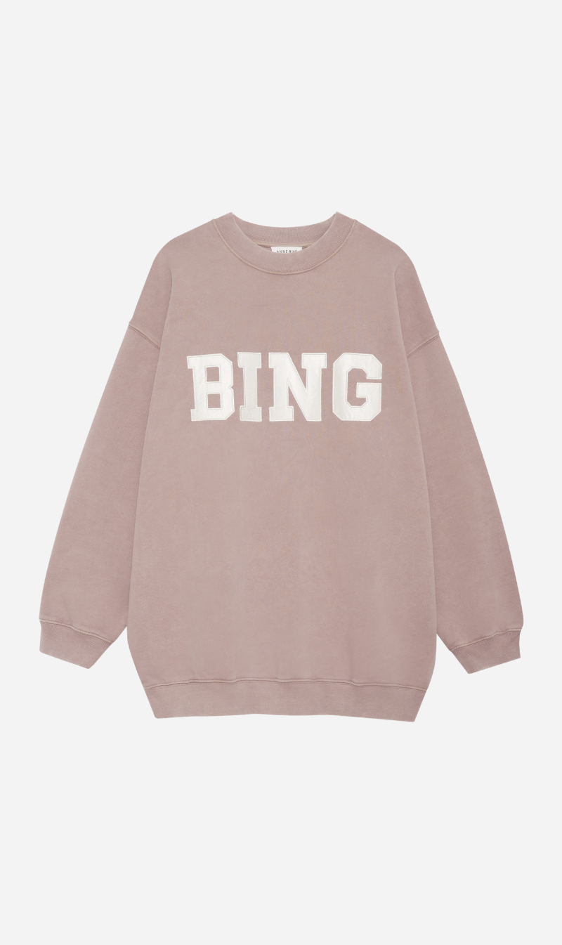 Anine Bing | Tyler Sweatshirt Satin Bing - Washed Iron