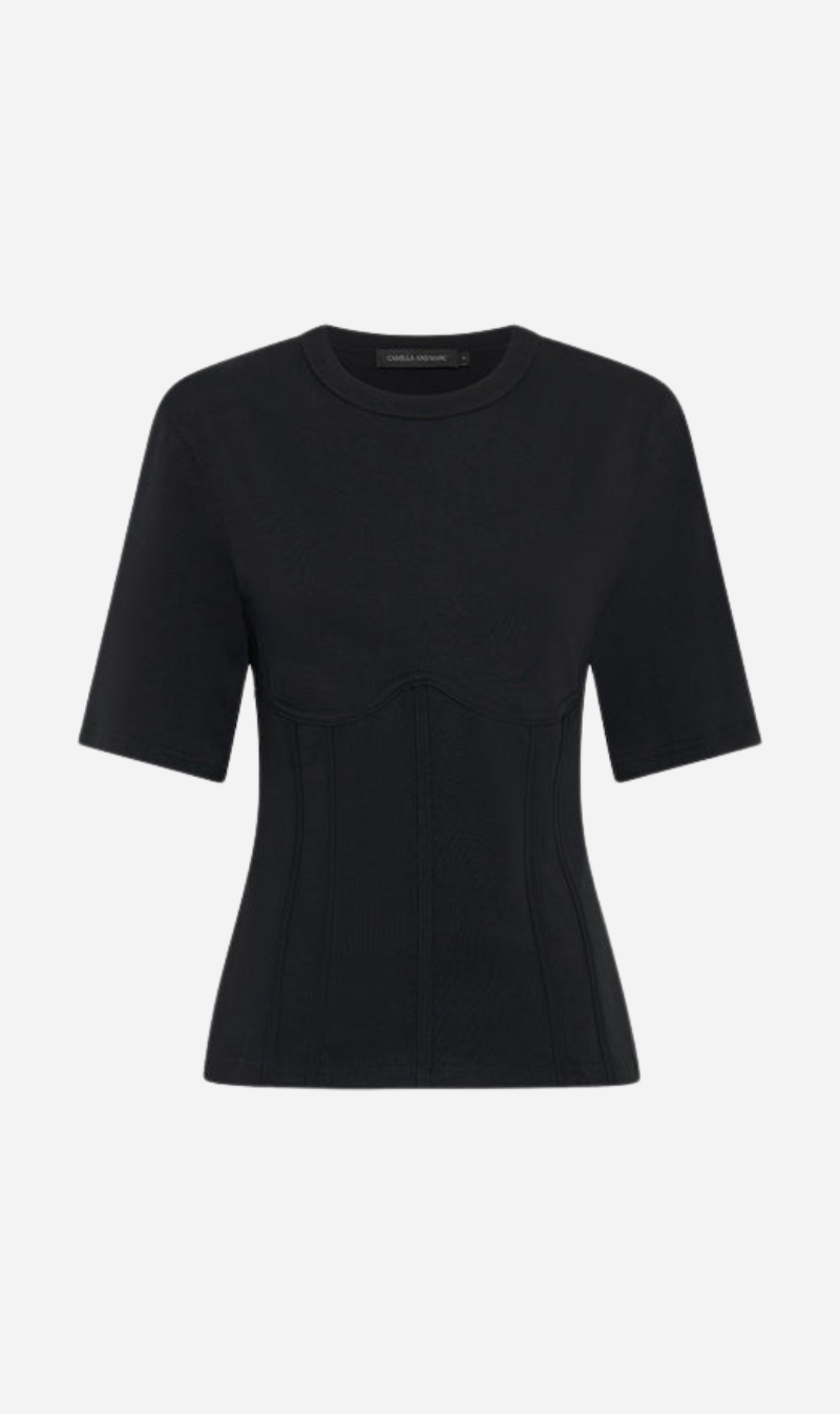 Camilla and Marc | Umber Corset Tee - Black