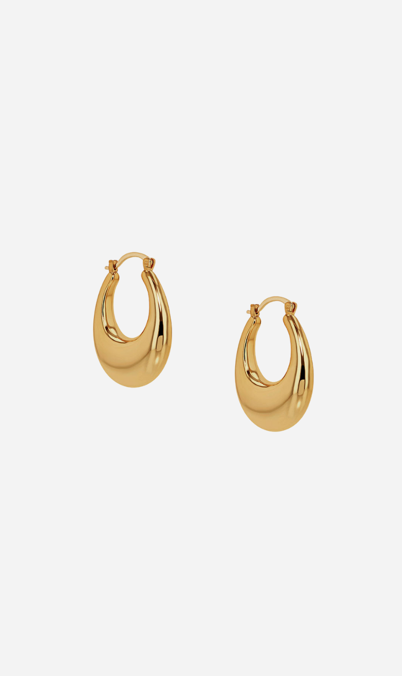 Anine Bing | Gradual Hoop Earrings - Gold