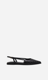 La Tribe | Woven Sling Back Flat - Black