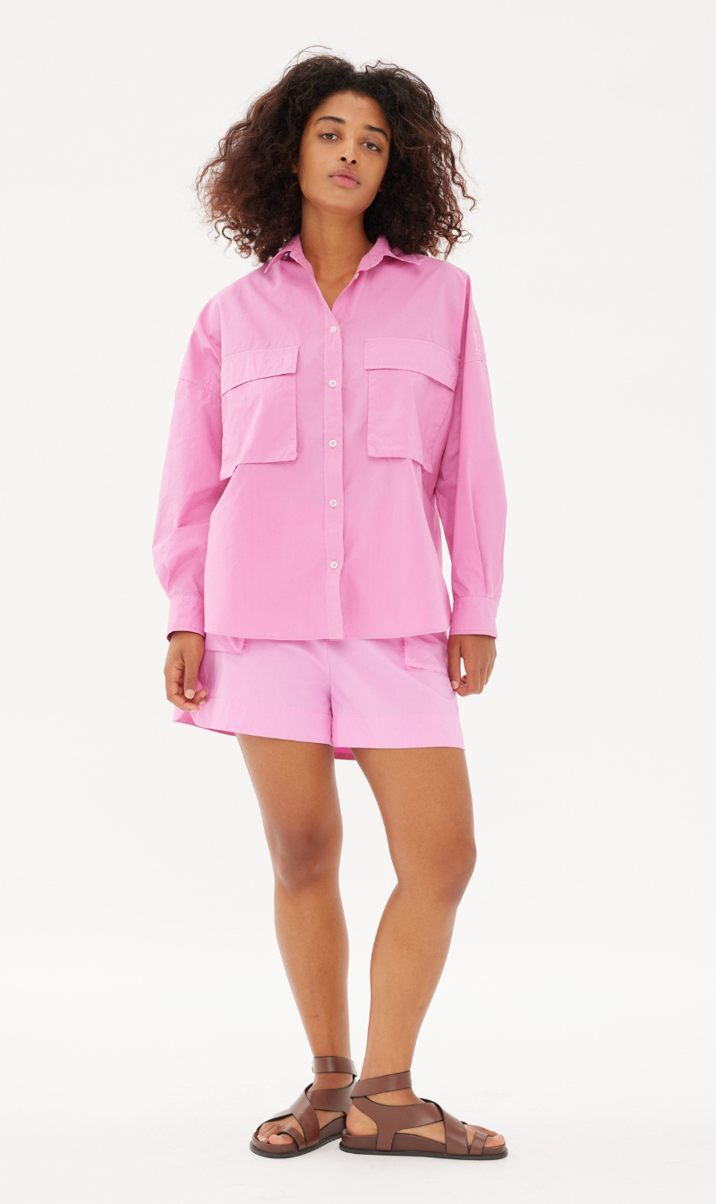 LMND | Chiara Utility Shirt - Peony