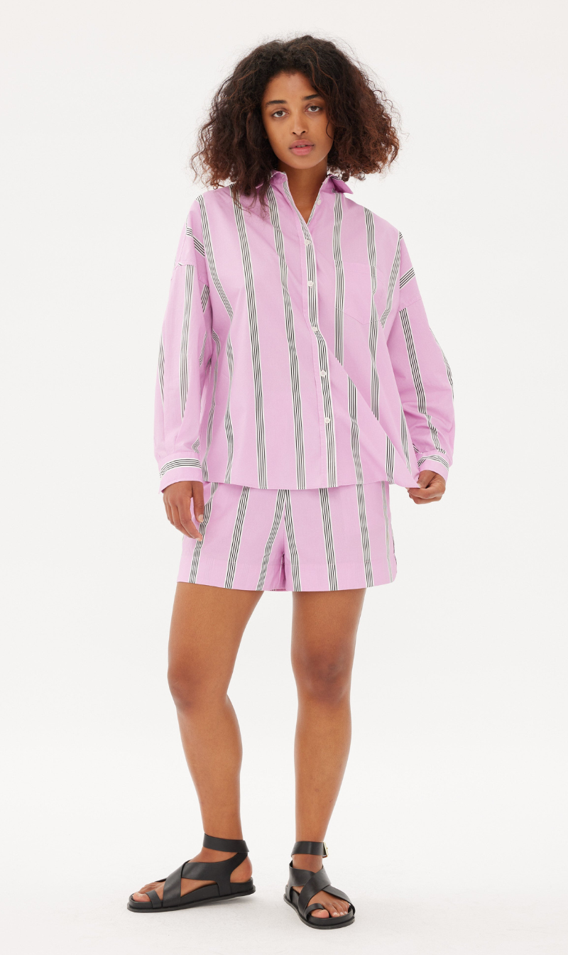 LMND | Chiara Shirt - Pink/White/Black