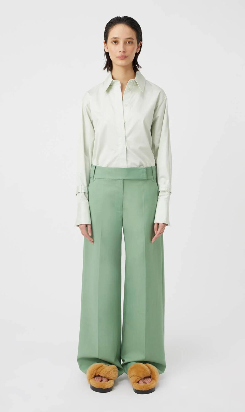 Camilla and Marc | Marcel Shirt - Light Eucalyptus Green