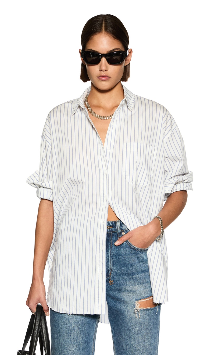 Ksubi | Oversized Shirt - Blue Stripe