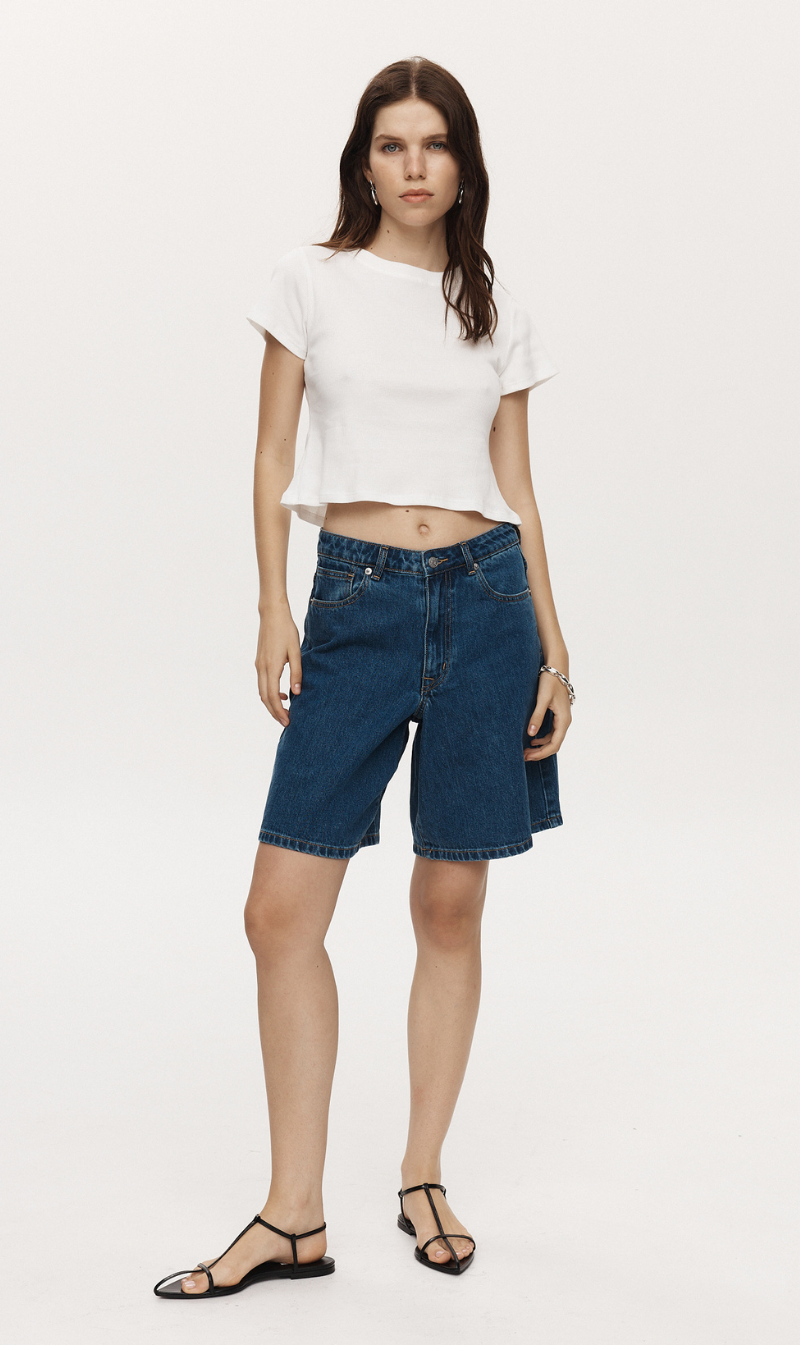 Marle | Relaxed Jean Short - Heritage Blue