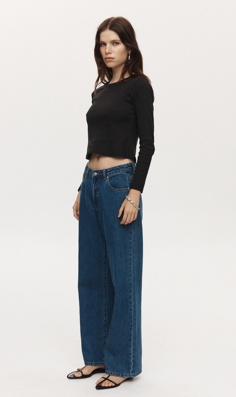 Marle | Wide Leg Jean - Heritage Blue