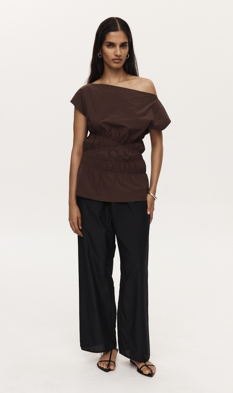 Marle | Aida Top - Chocolate