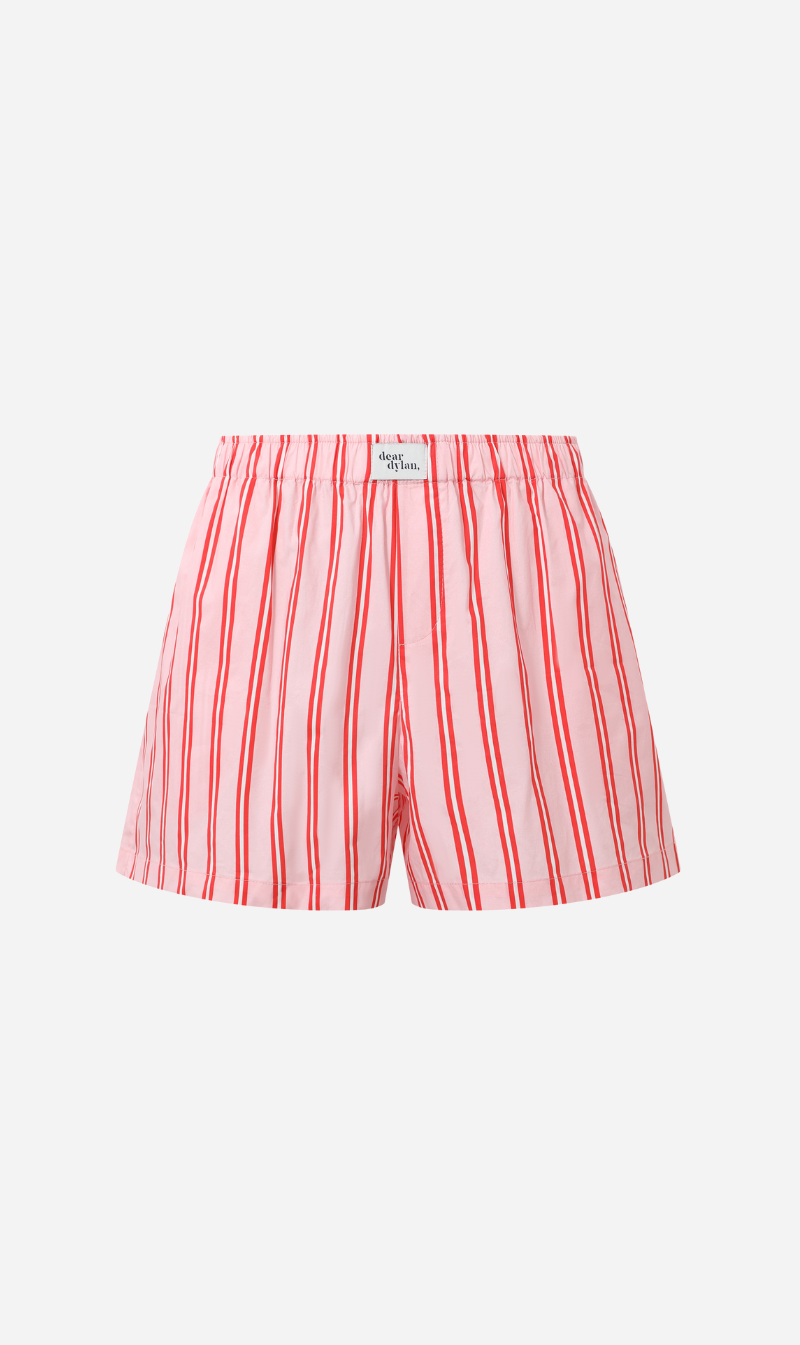 Dear Dylan | Cotton Boxer Short - Cupid Stripe