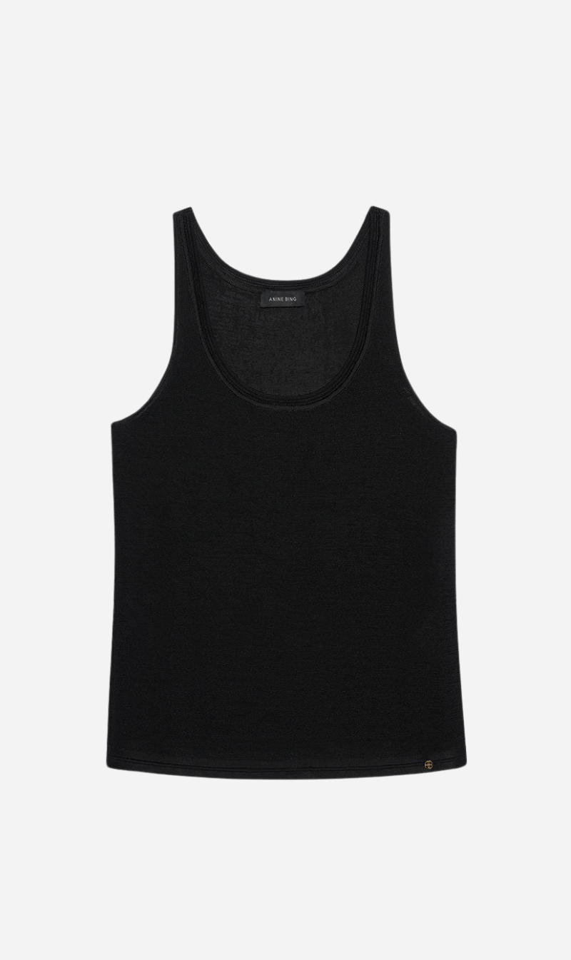 Anine Bing | Giorgio Sweater Tank - Black