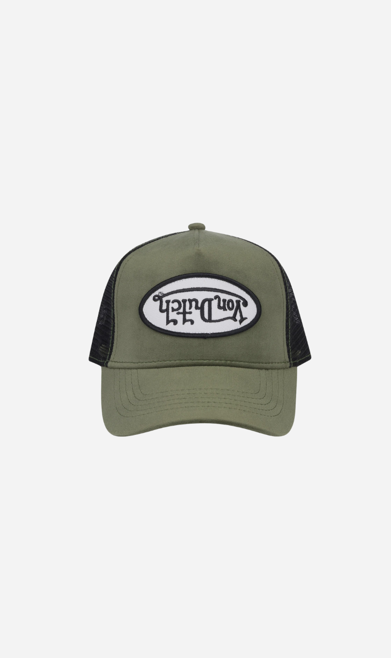 Von Dutch | Velvet Trucker Hat - Dark Green