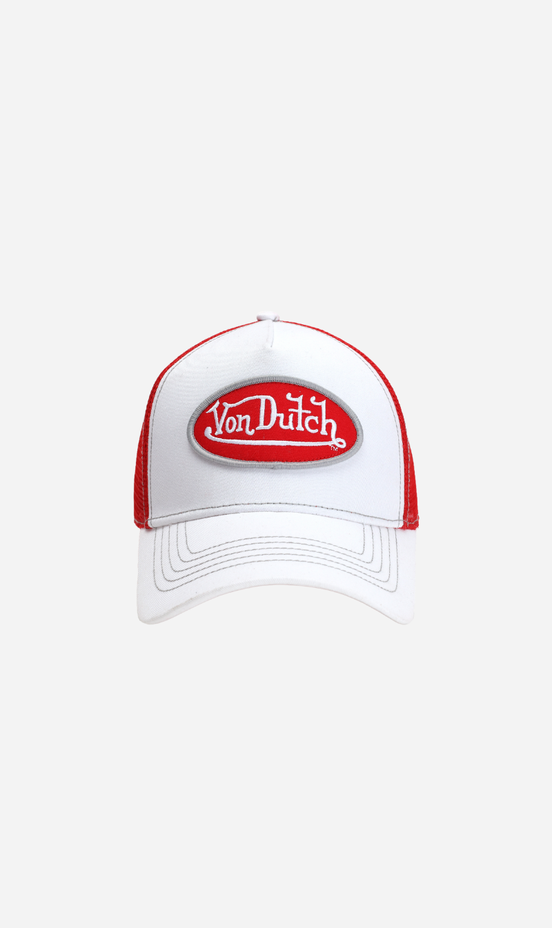 Von Dutch | White Red Trucker Hat