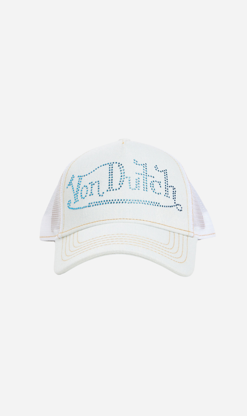 Von Dutch | Trucker Hat - Denim/Diamontes