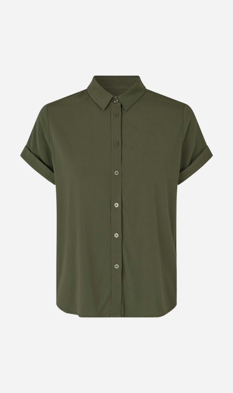 Samsoe Samsoe | Majan SS Shirt - Forest Night