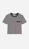 Frame Denim | Striped Pocket Tee - Black Multi