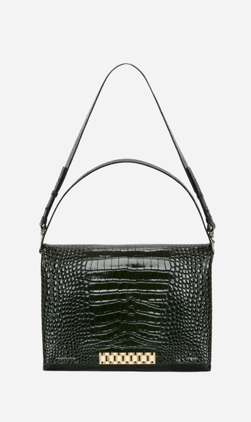 Victoria Beckham | Mega Chain With Double Strap - Dark Forest