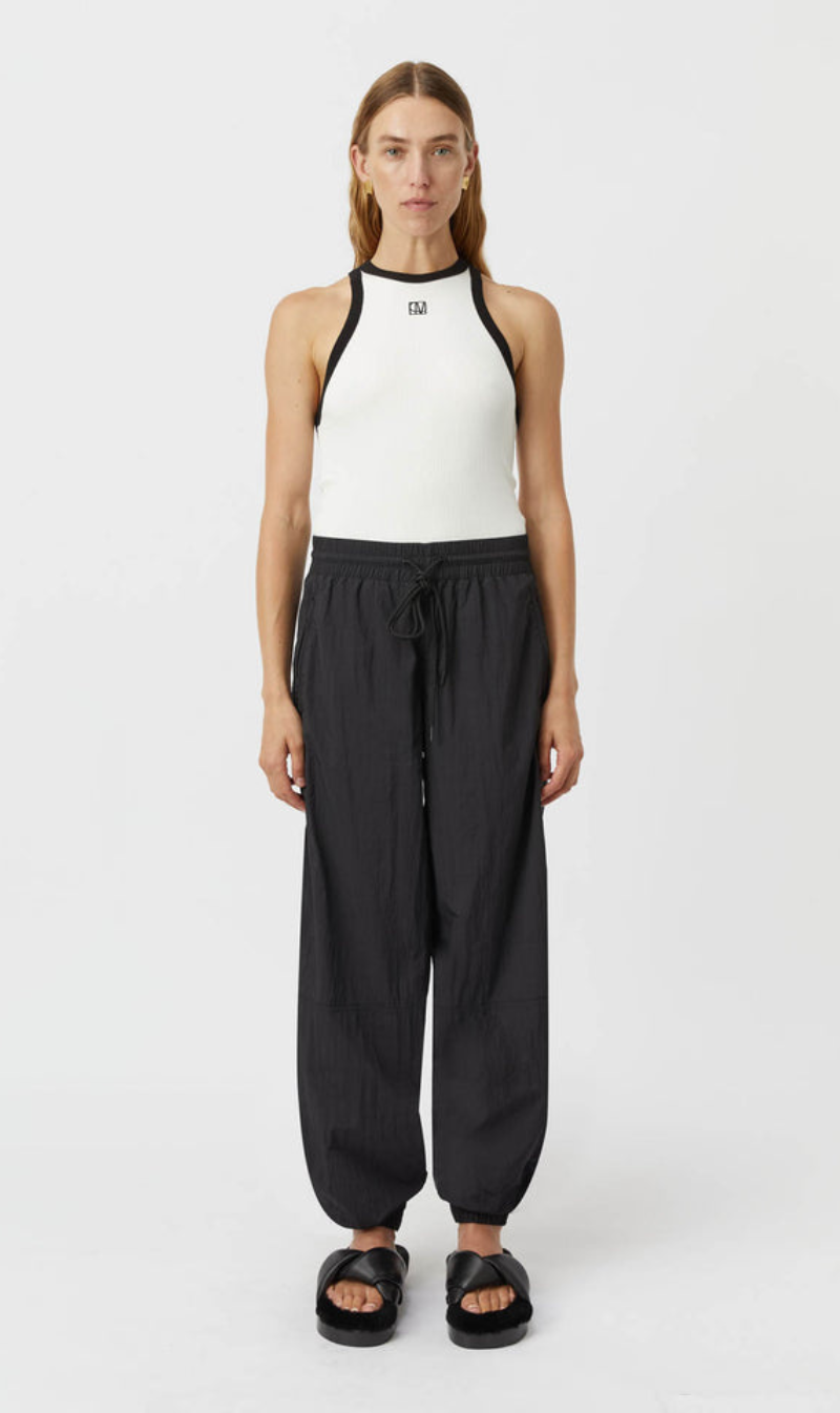 Camilla and Marc | Nora Contrast Bind Tank - Soft White/Black