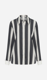 Camilla and Marc | Kiah Fitted Shirt - Black & Cream Stipe