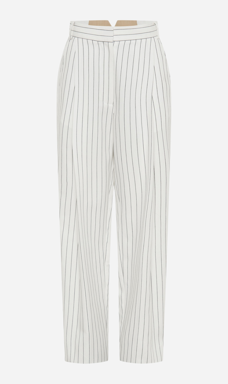 Camilla and Marc | Jagger Trouser - White Pinstripe