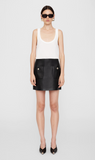 Anine Bing | Finn Skirt - Black Leather