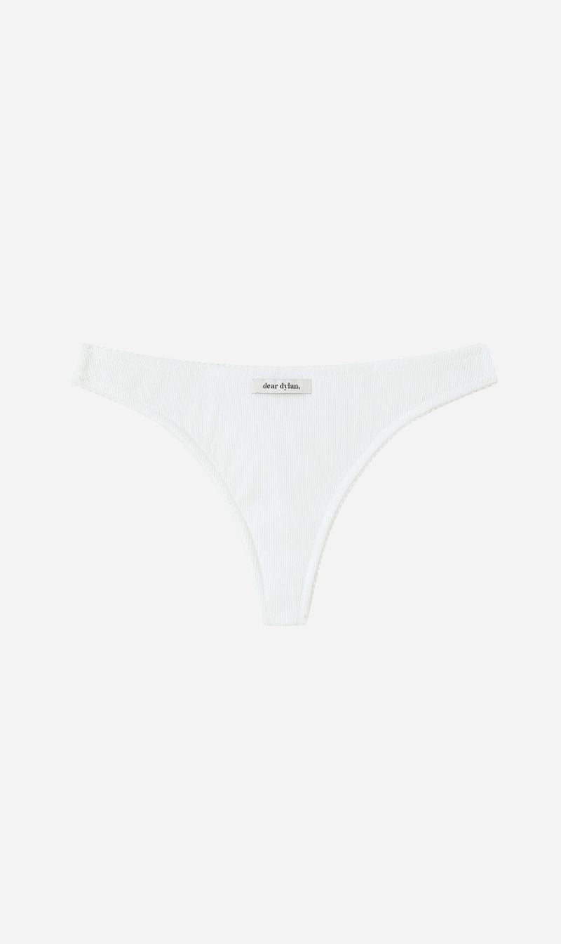 Dear Dylan | Organic Daily Thong - Blanc