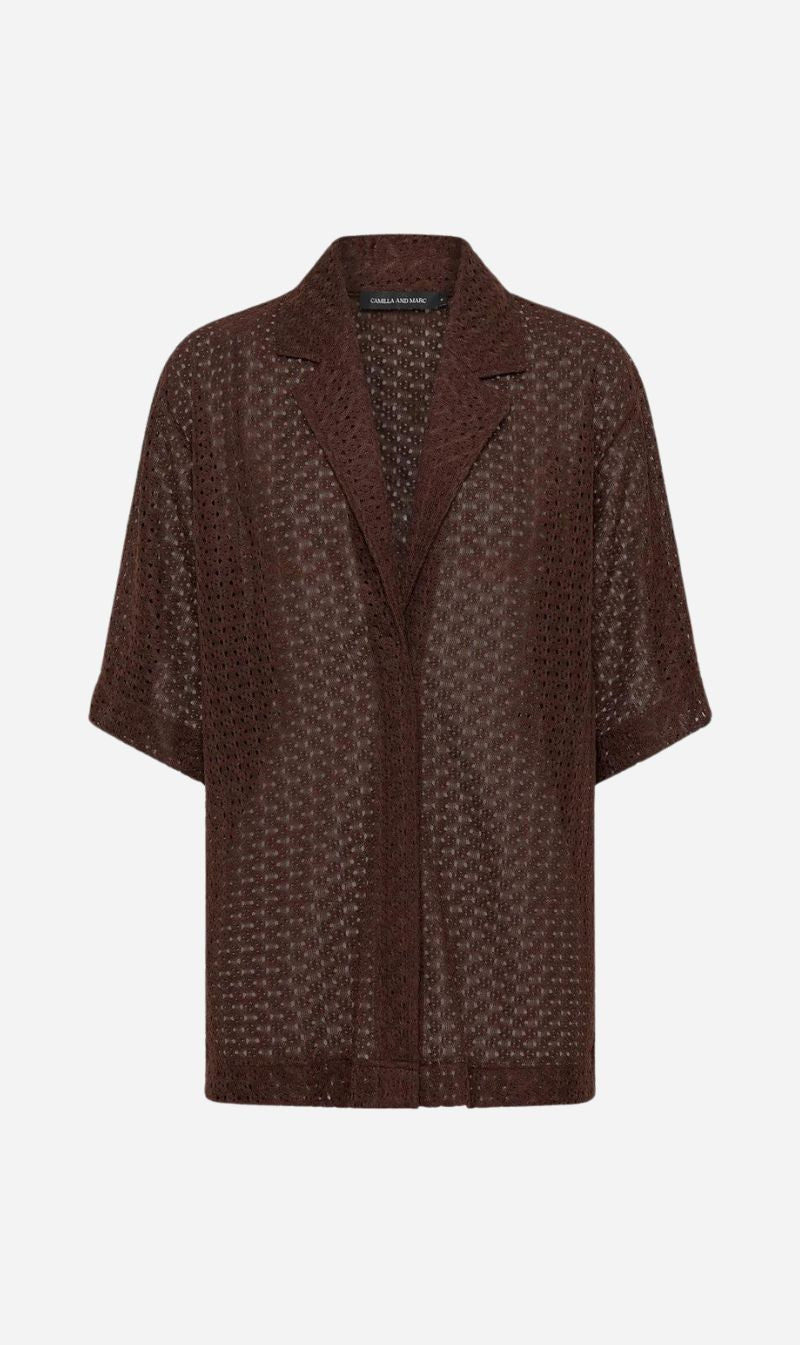 Camilla and Marc | Agna Lace Shirt - Mocha