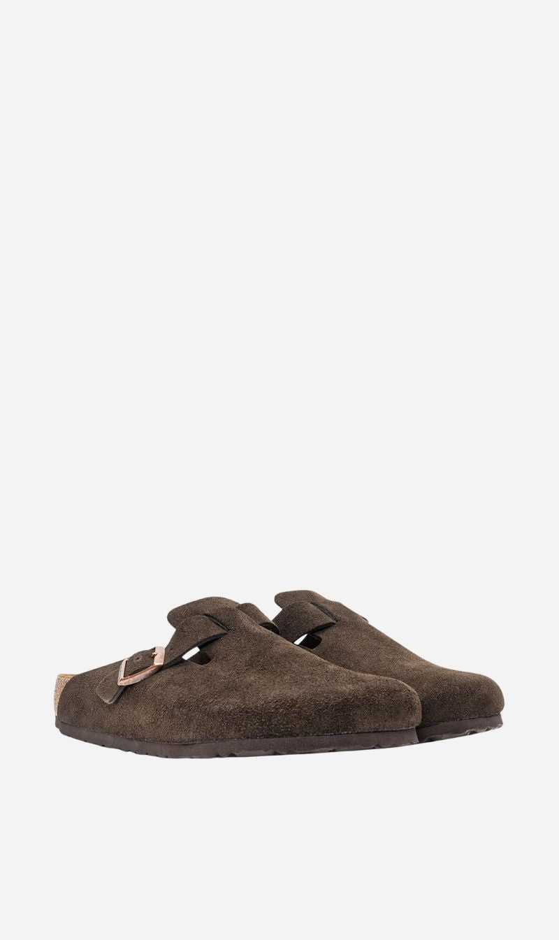 Birkenstock | Boston Soft Footbed Suede Regular - Mocha