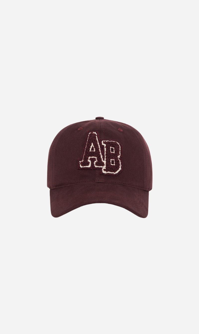 Anine Bing | Jeremy Baseball Cap Letterman - Dark Burgundy