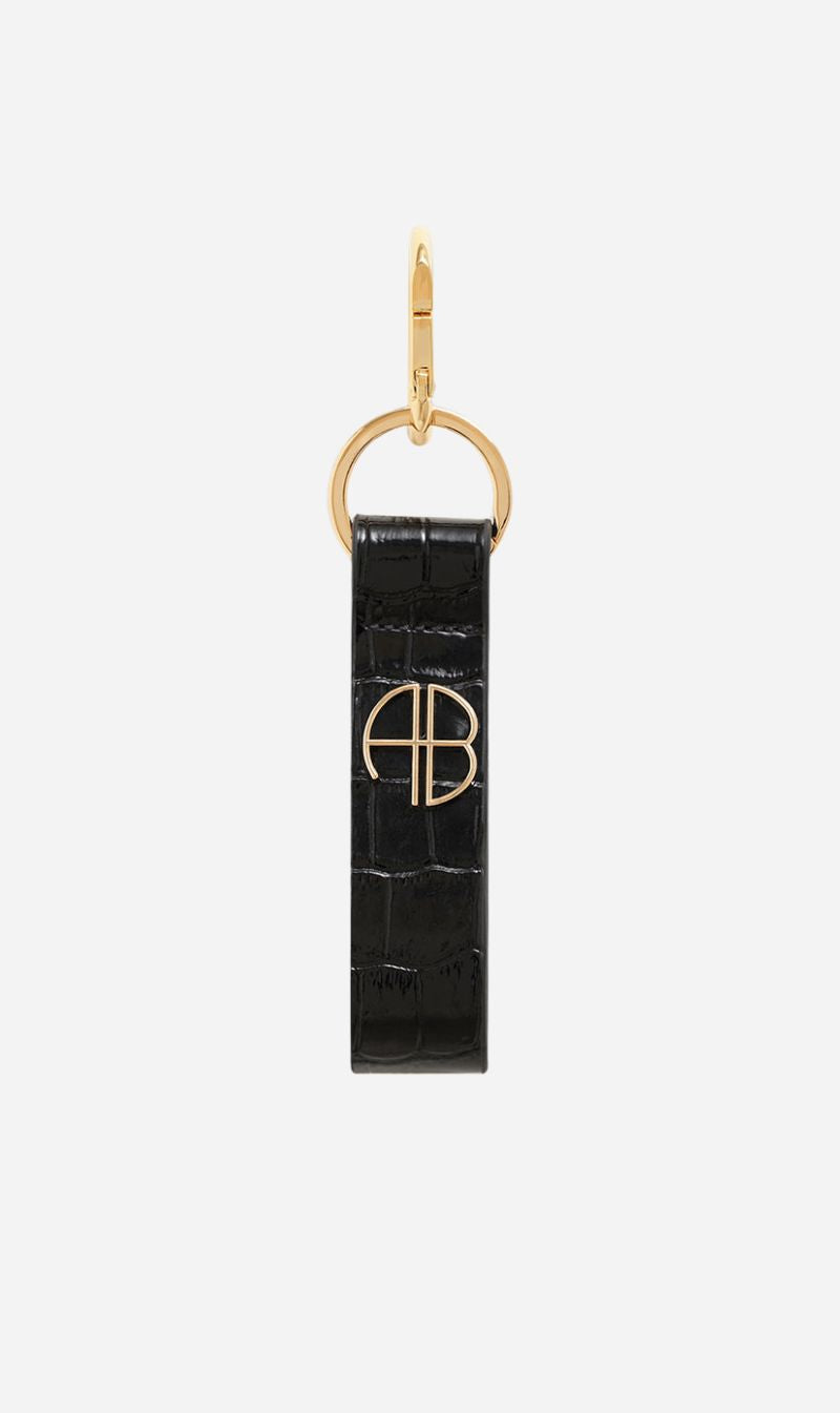 Anine Bing | Cruise Key Chain - Black Embossed