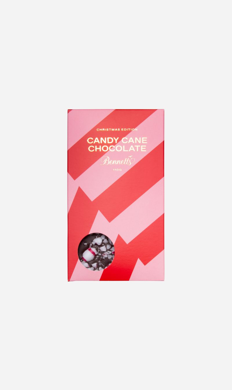 Bennetts of Mangawhai | Christmas Edition Candy Cane Chocolate Bar 110g