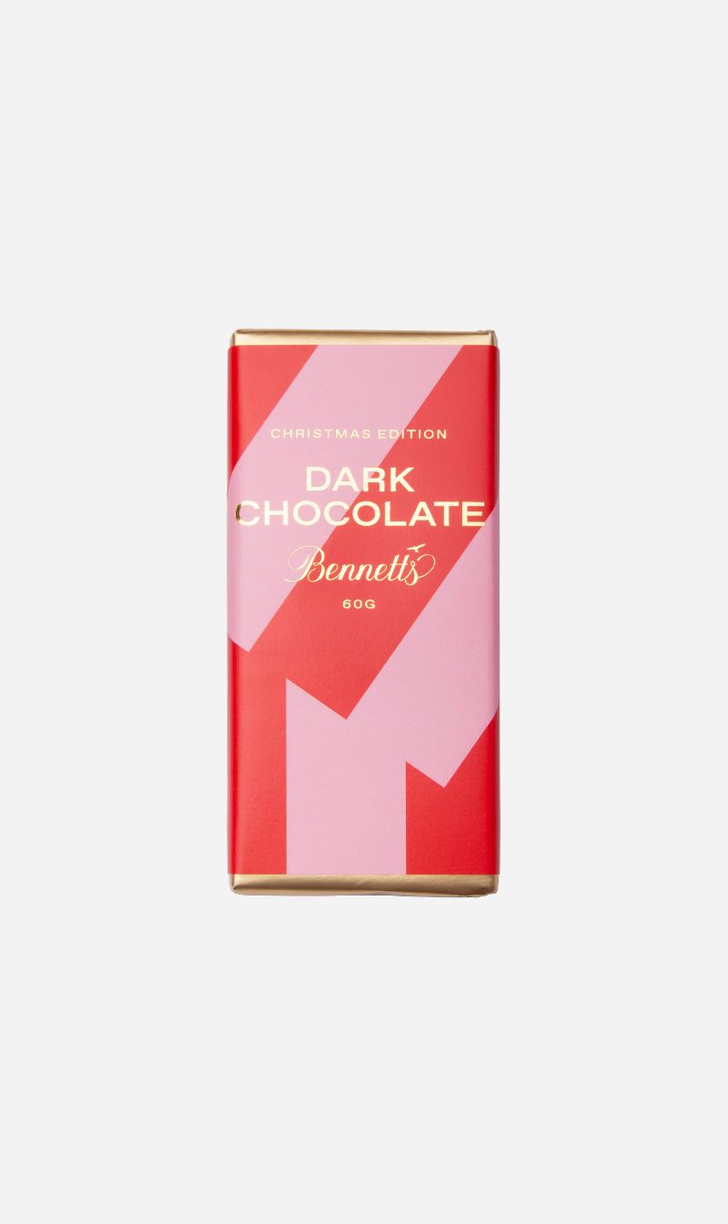 Bennetts of Mangawhai | Christmas Edition 55% Dark Chocolate Bar 60g