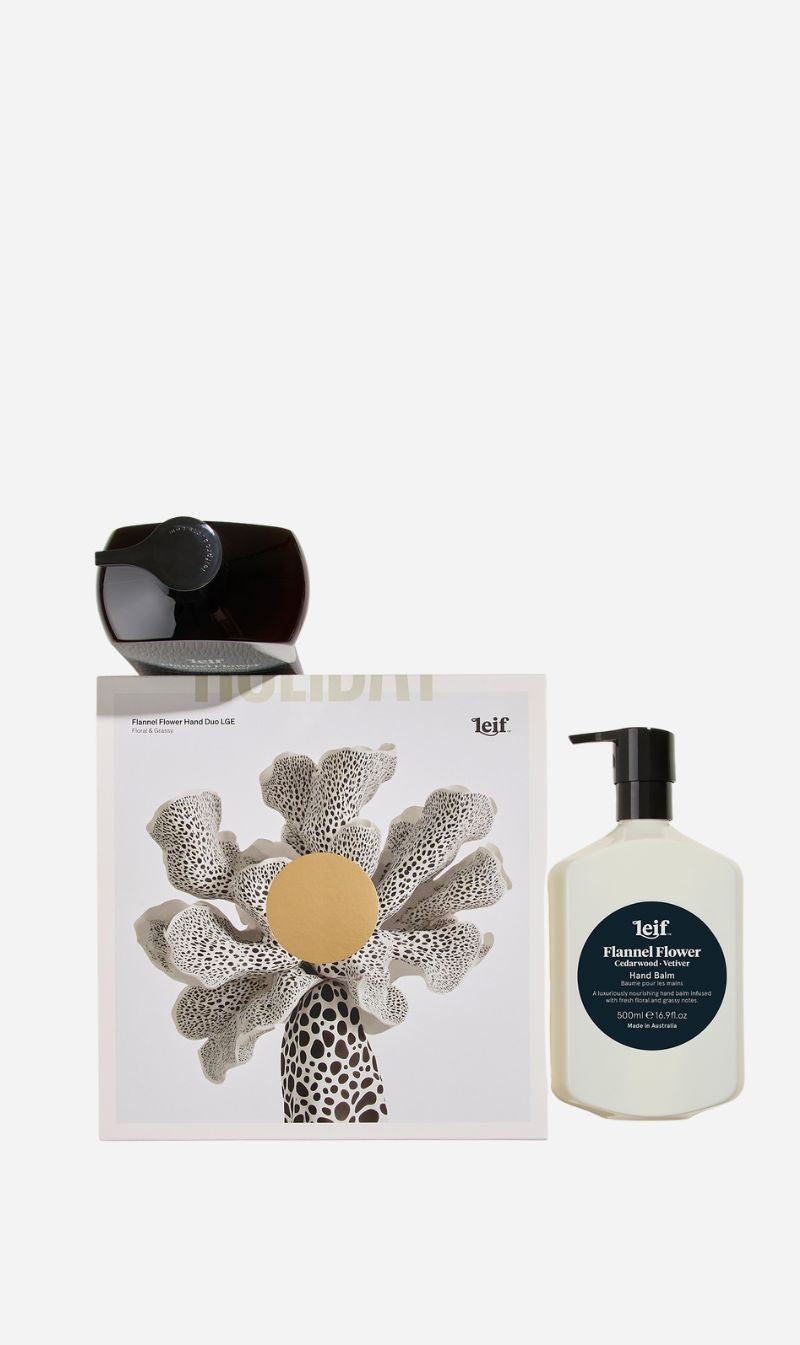 Leif | Limited Edition Holiday Hand Duo Large - Flannel Flower