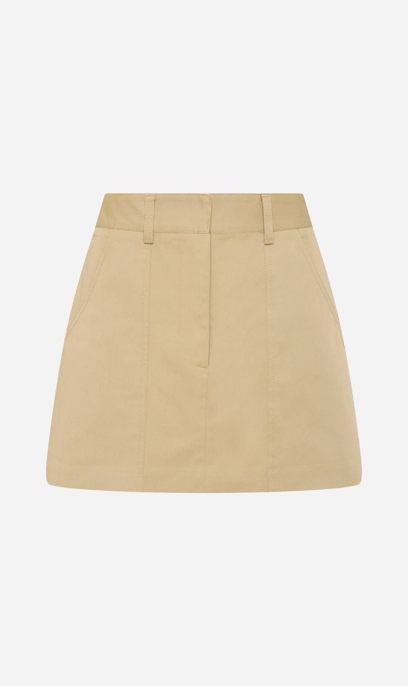 Matteau | Utility Mini Skirt - Sand