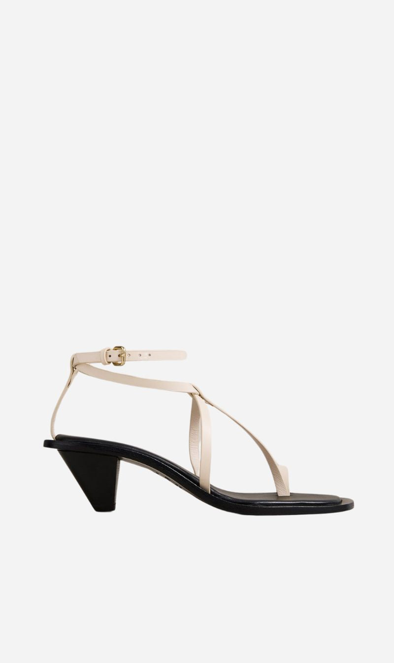 A.Emery | The Hyde Heeled Sandal - Eggshell