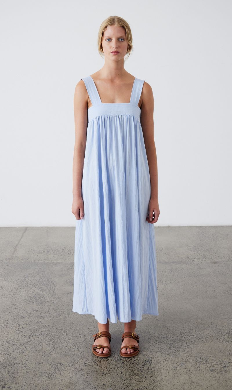 Laing | Ana Dress - Dusky Blue