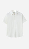 Dear Dylan | Lawn Oversized Shirt - Blanc