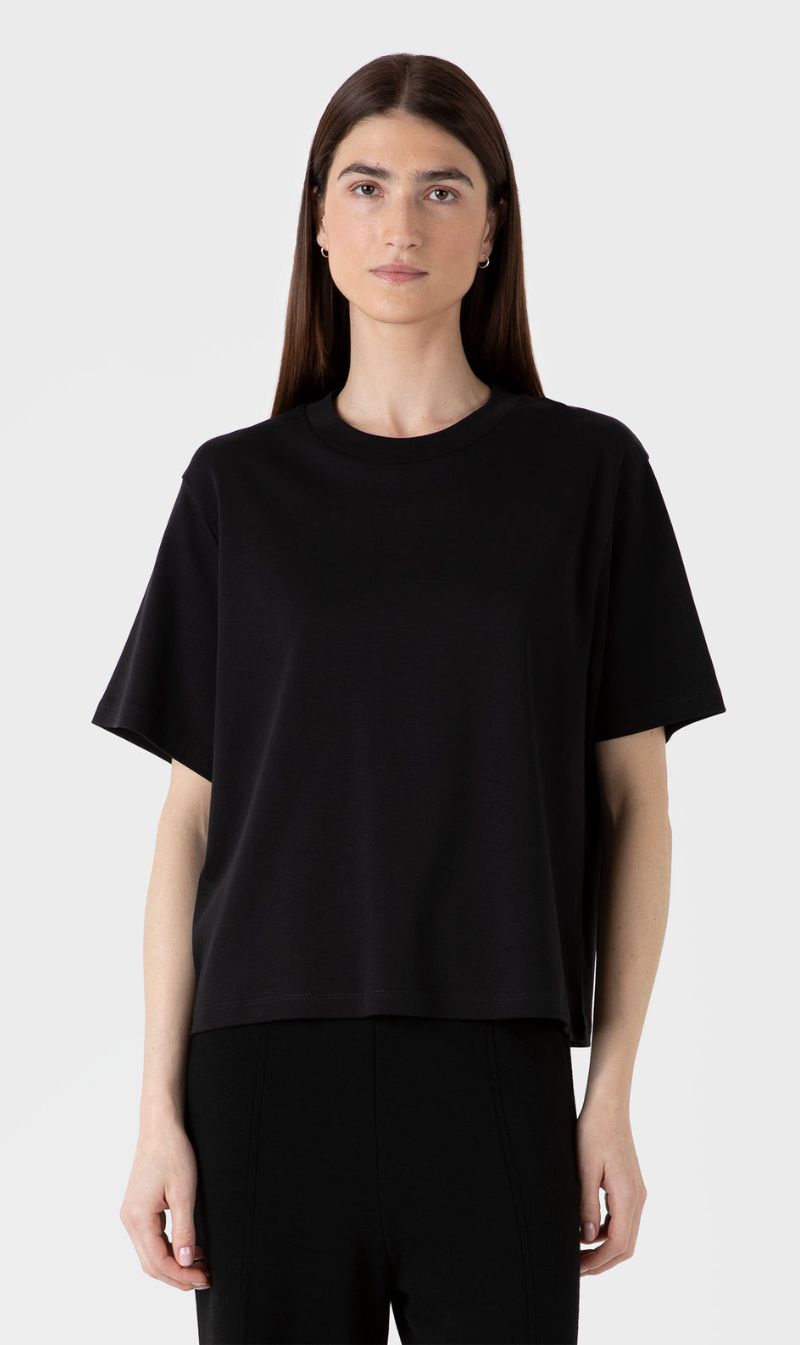 Sunspel | Boxy T.Shirt - Black