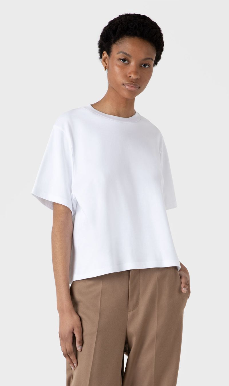 Sunspel | Boxy T.Shirt - White