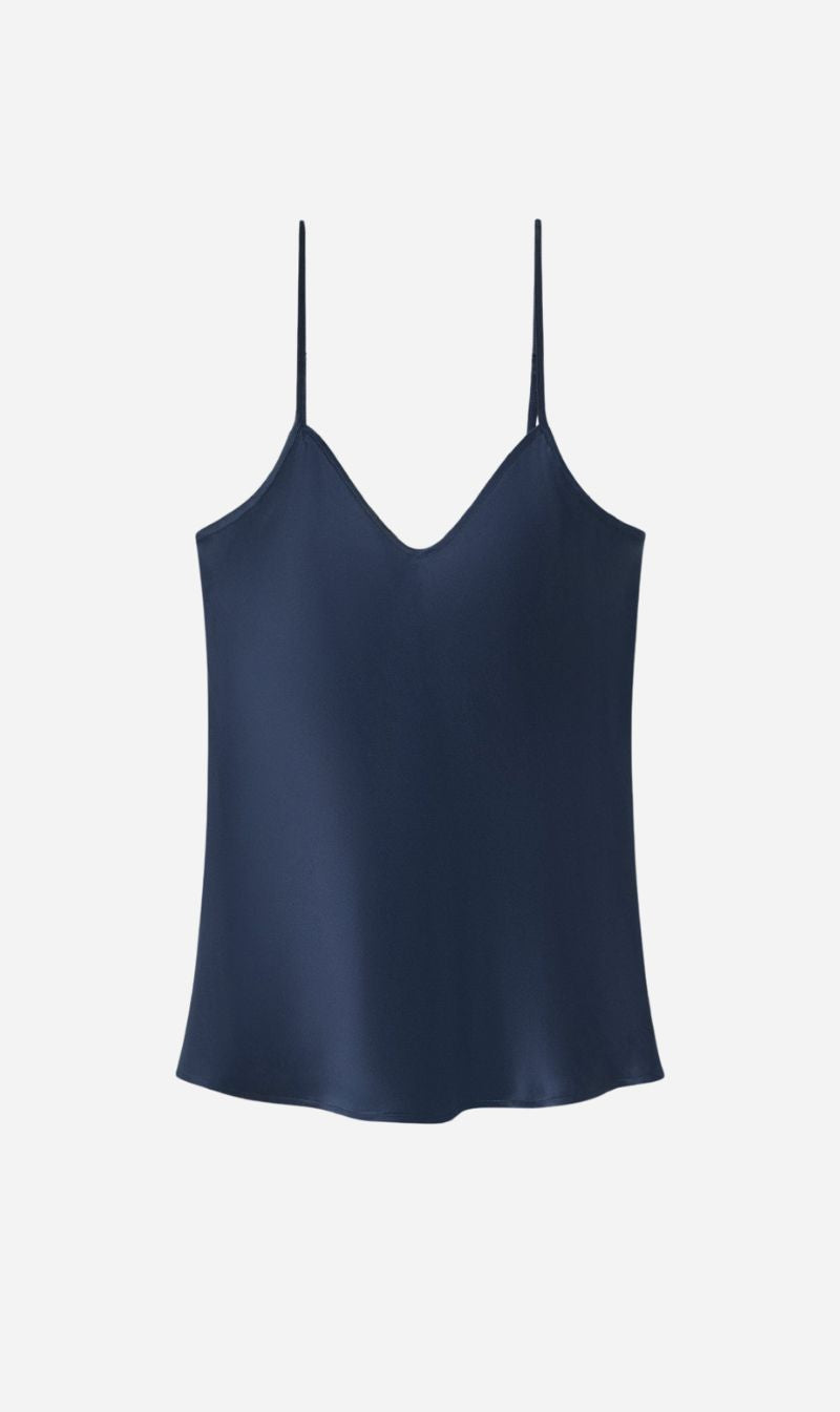 Silk Laundry | Bias Cut Cami - Midnight