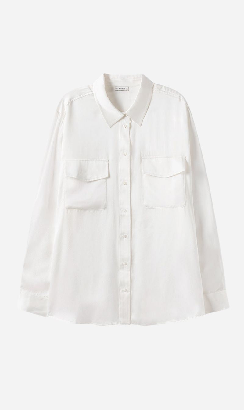 Silk Laundry | Boyfriend Shirt - White