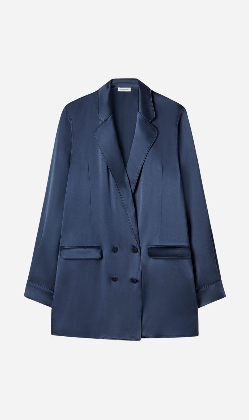 Silk Laundry | Relaxed Blazer - Midnight