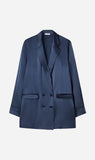 Silk Laundry | Relaxed Blazer - Midnight