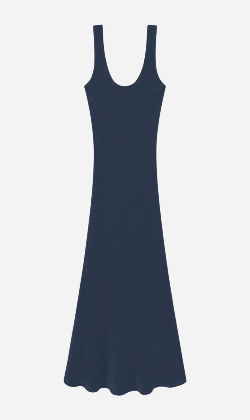 Silk Laundry | Scoop Neck Dress - Midnight