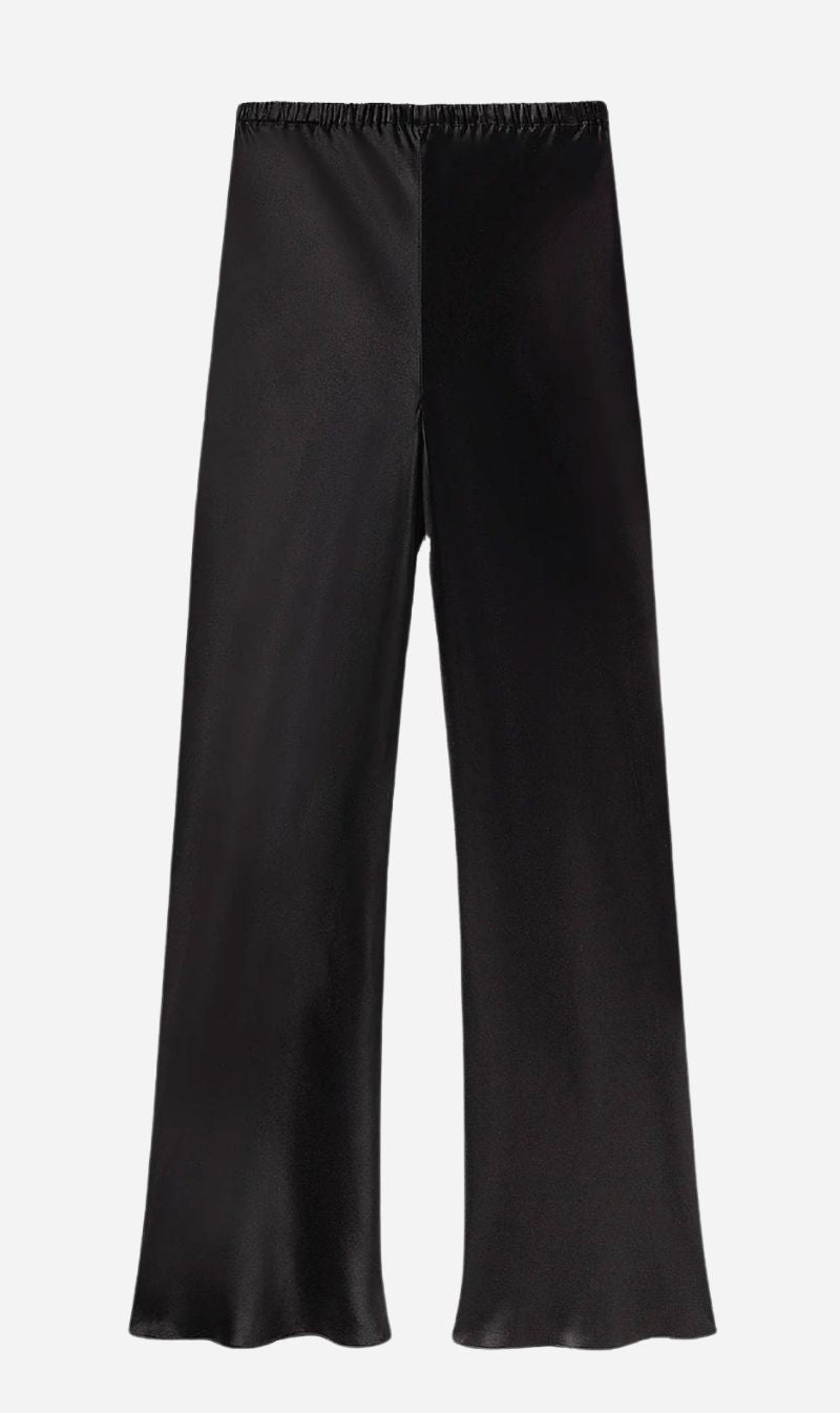 Silk Laundry | Bias Cut Pants - Black