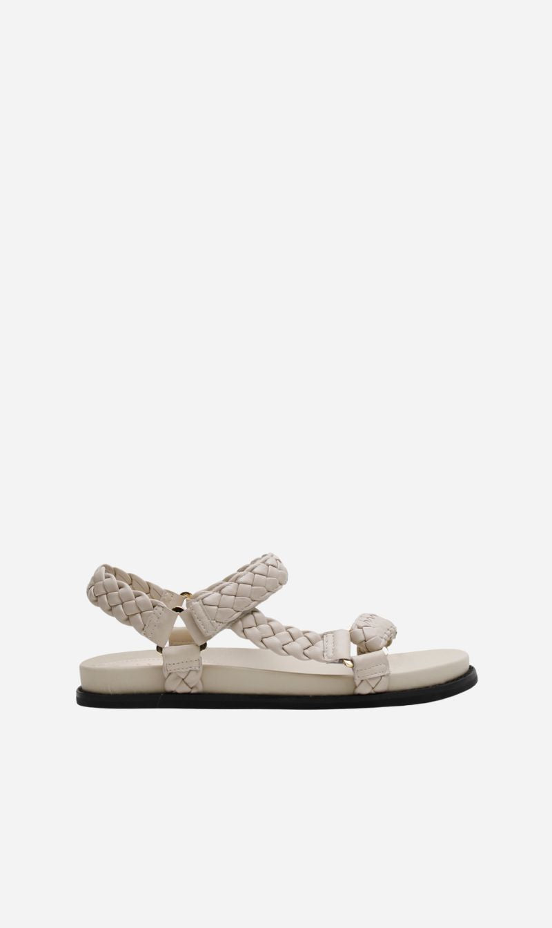 La Tribe | Elke Braided Sandal - Oyster