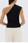 Assembly Label | Elodie One Shoulder Knit Tank - Black