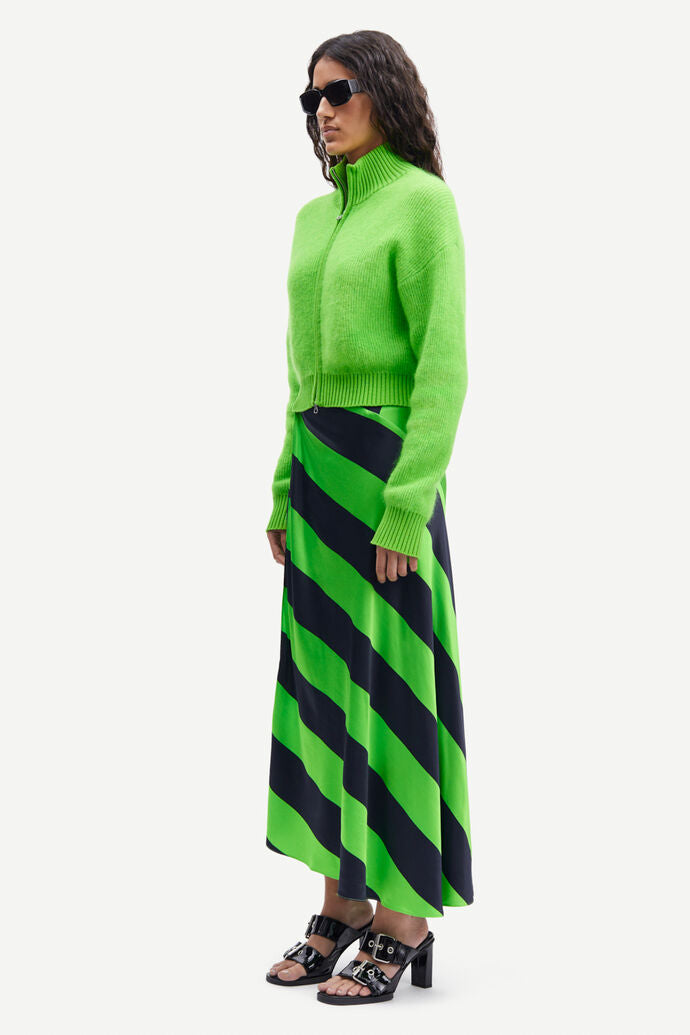 Samsøe Samsøe | Viktoria Bias Skirt - Green Stripe