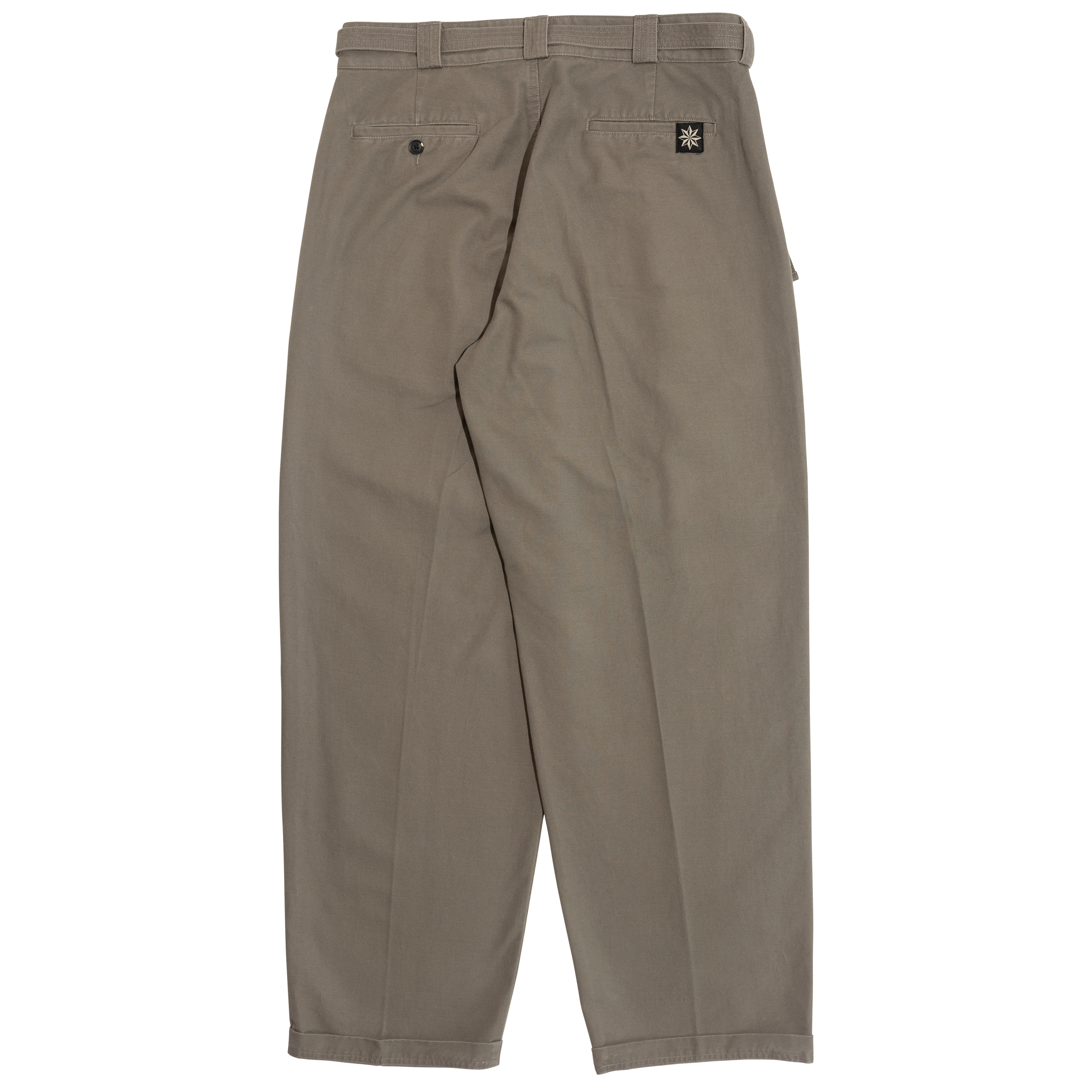 Beach Brains | Pleated Work Pant - Pewter Green